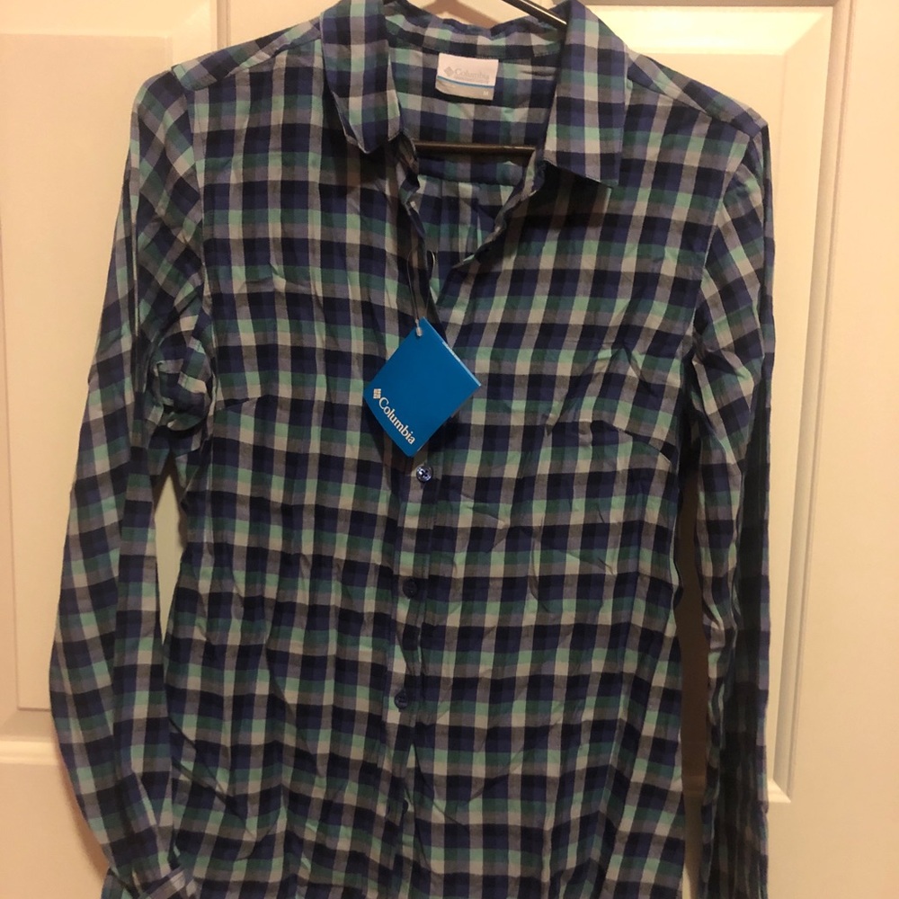NWT Columbia Button Down McGrath Ranch Size M